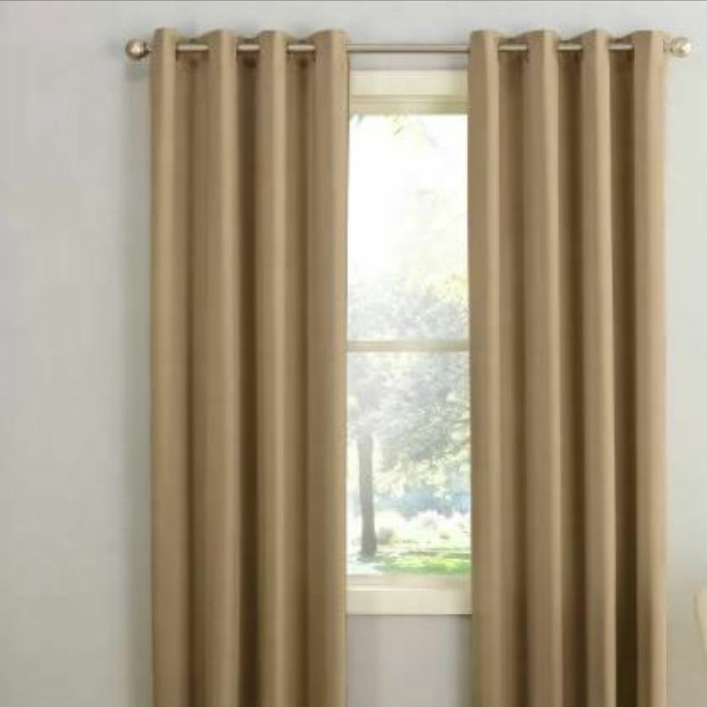 Seymour Grommet Energy Efficient  Curtain Panel Taupe 54"x95" Sun Zero